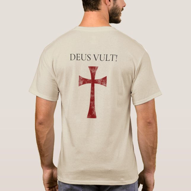 T-shirt Deus Vult, Faded (Dos)
