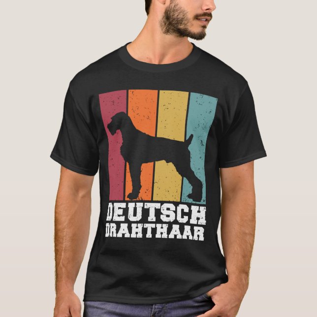 T-shirt Deutsch Drahthaar Vintage 1 (Devant)