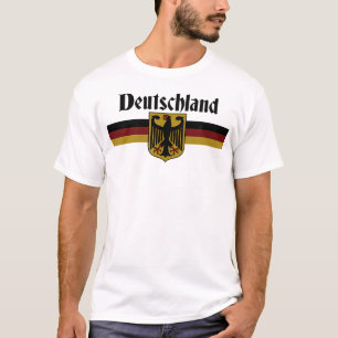 T-shirt DEUTSCHLAND Allemagne Drapeau Bannière d'aigle