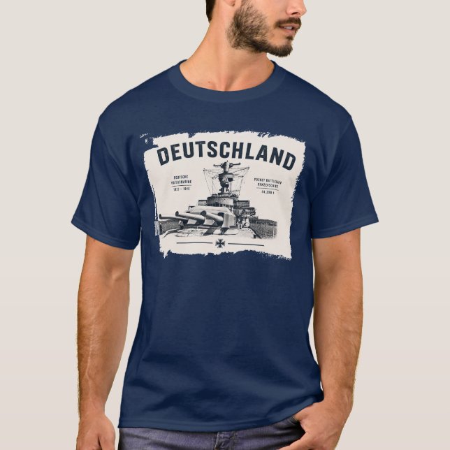 T-shirt Deutschland Cuirassé de Poche (Devant)