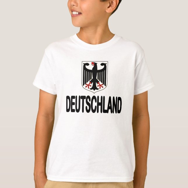 T-shirt Deutschland Soccer Fußball Eagle Youth Ringer (Devant)