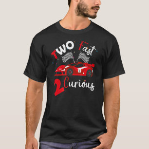 T-shirt Deux 2 Années Curieuses Courses Deux Anniversaires