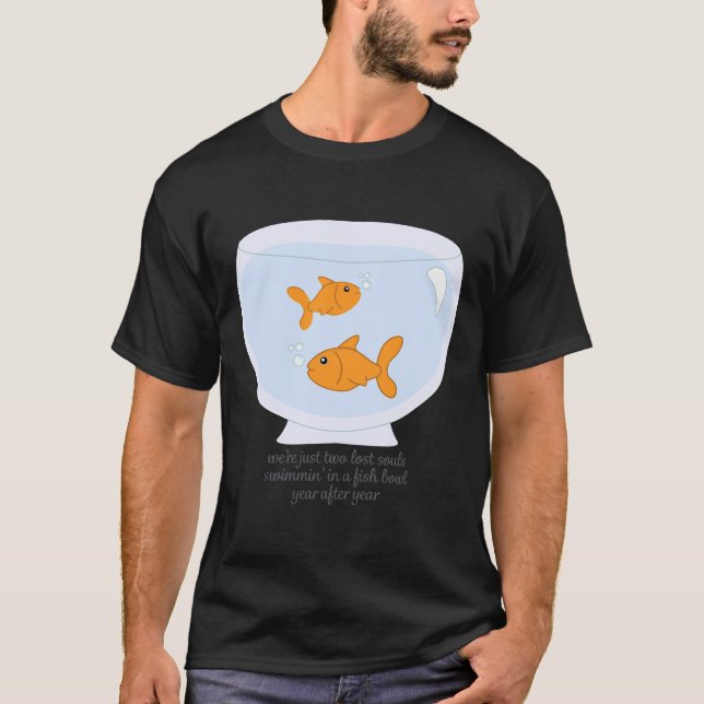 T-shirt Deux Âmes Perdues Nager Dans Un Bol À Poisson (Devant)