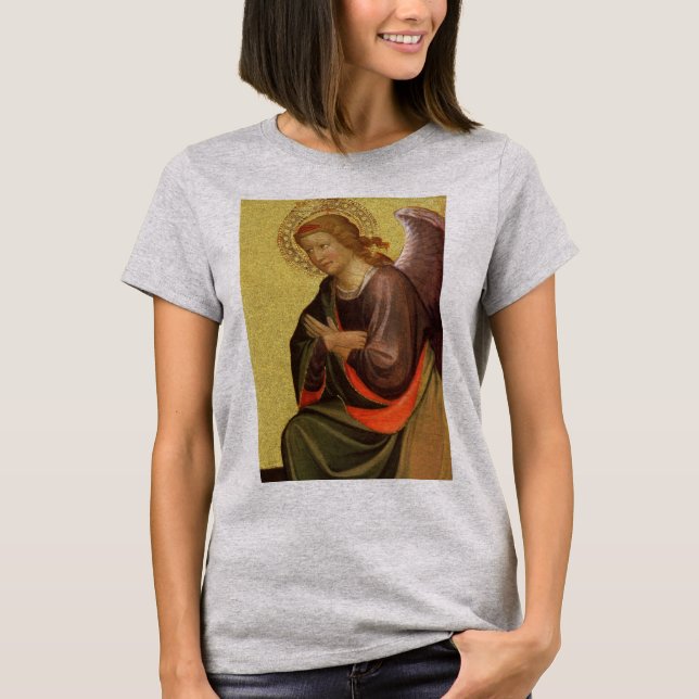 T-shirt Deux anges de la Renaissance par Maître de Bambino (Devant)