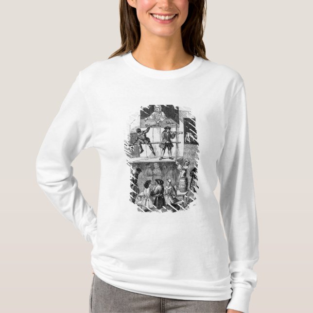 T-shirt Deux annonces concernant le Faux, le (Devant)