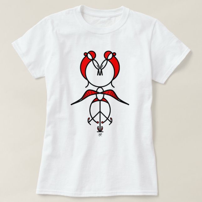 T-shirt Deux baisers (Design devant)