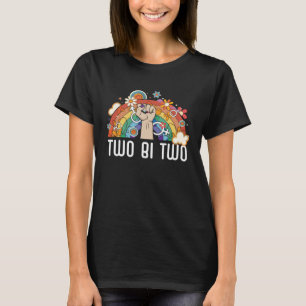 T-shirt Deux bi-deux bisexuel Rainbow Pride Bisexualité LG