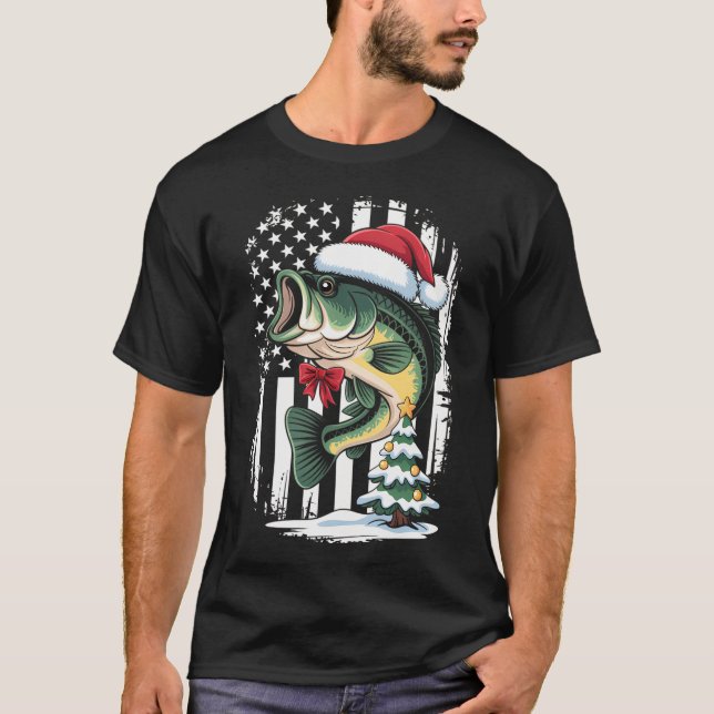 T-shirt Deux carpes koï joyeux noël, (Devant)