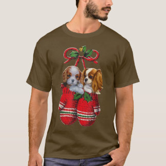 T-shirt Deux Cavalier King Charles Spaniel Chien dans le g