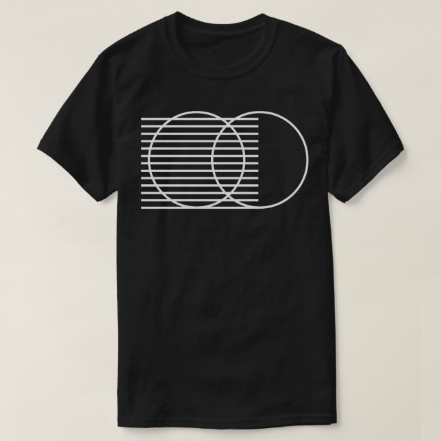 T-shirt deux cercles intersecteurs 1 (Design devant)