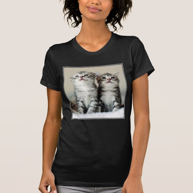 T-shirt Deux chatons mignons (Devant)