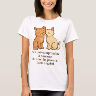 T-shirt Deux chats amoureux qui représentent l'amour