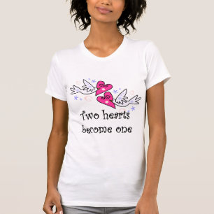 T-shirt Deux coeurs chemises et cadeaux Mariages