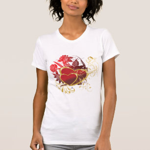 T-shirt Deux Coeurs rouges