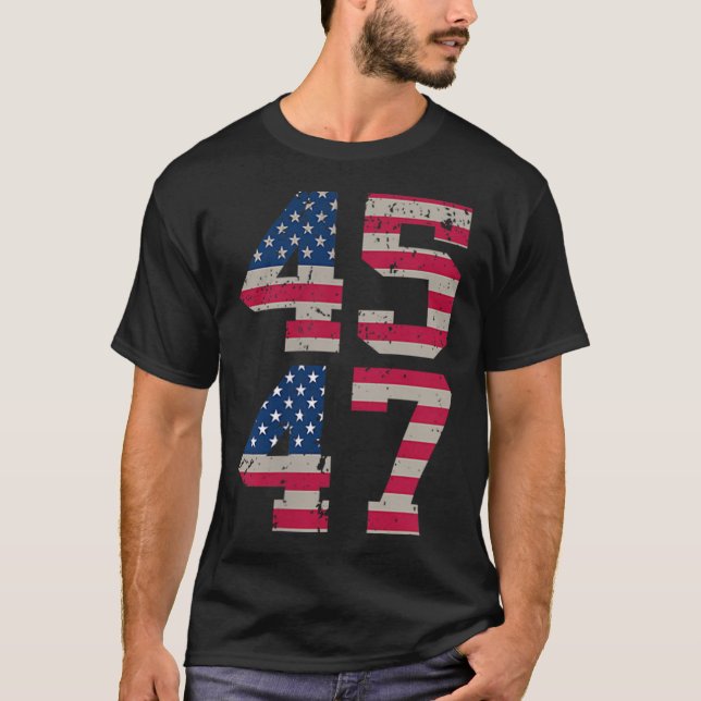 T-shirt (Deux Côtés) 45 47 Trump Meilleure Couverture Que  (Devant)