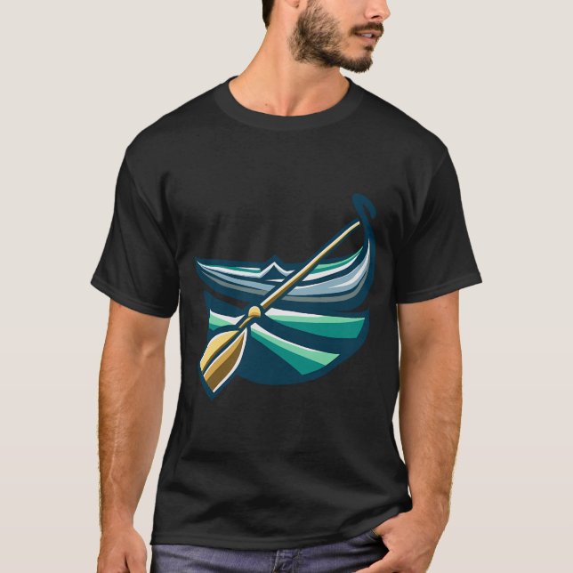 T-shirt Deux cousines en train de ramer (Devant)