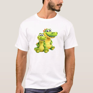 T-shirt Deux crocodiles trop rigolos qui sourient !