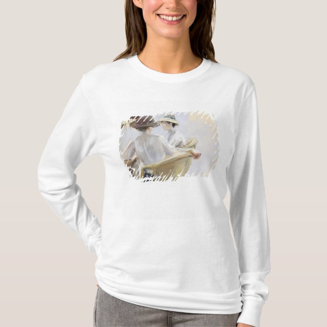 T-shirt Deux dames par l'eau (Devant)