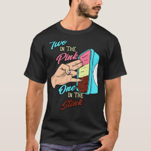 T-shirt Deux Dans Le Rose Un Dans Le Puant