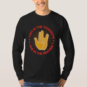 T-shirt Deux dans les pensées, un dans les prières M'éton