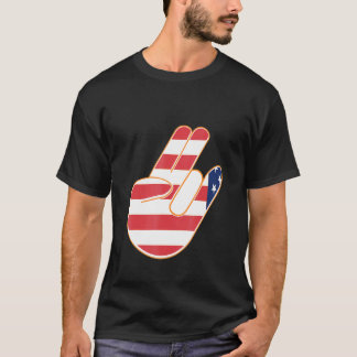 T-shirt Deux Dans Pinky Un Dans Stinky Us Drapeau Étonnant