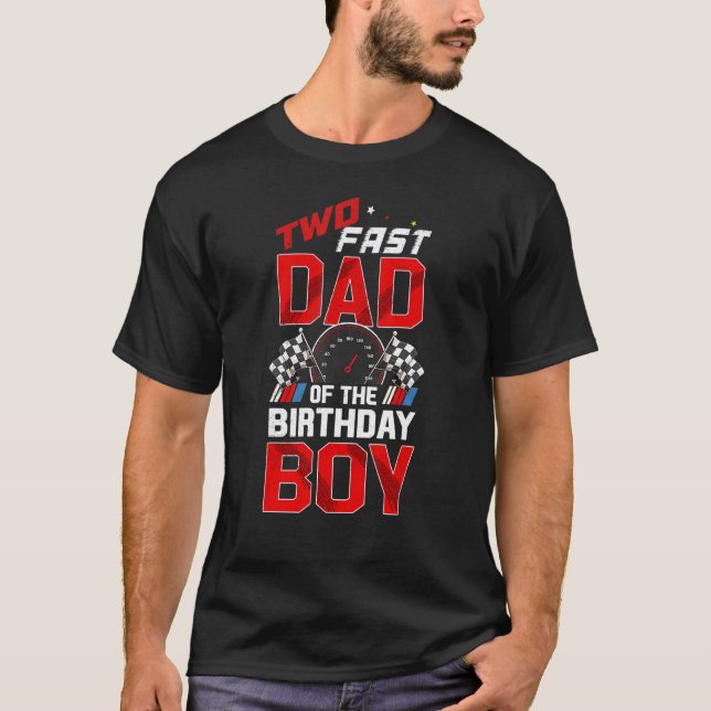 T-shirt Deux Décorations D'Anniversaire Rapides Papa De L' (Devant)
