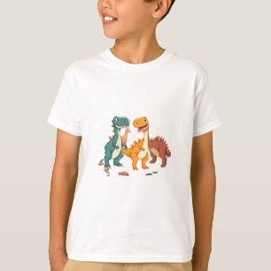 T-shirt Deux Dinosaures de Dessin Amical