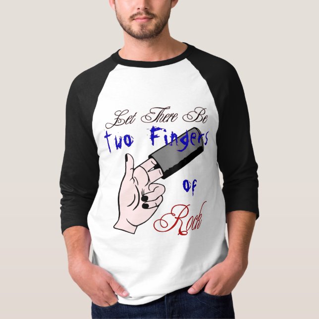 T-shirt Deux doigts de roche ! (Devant)