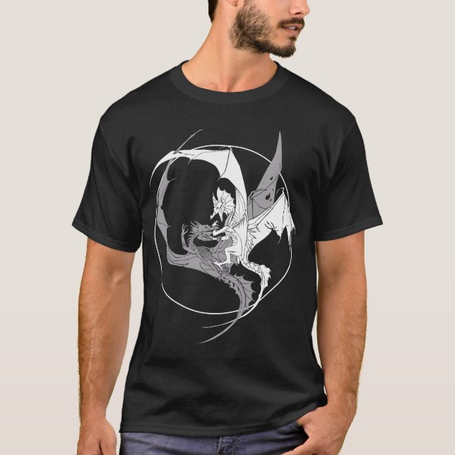 T-shirt deux dragons (Devant)