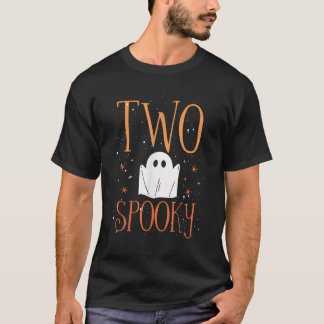 T-shirt Deux Éffrayant Halloween fête d'anniversaire Éffra