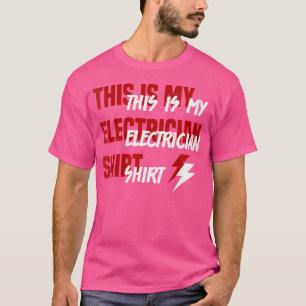 T-shirt Deux Électriciens Ironique Dire Artisan Tension El
