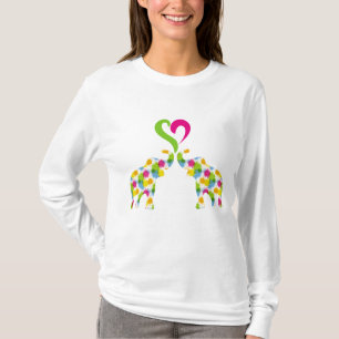 T-shirt Deux éléphants amoureux