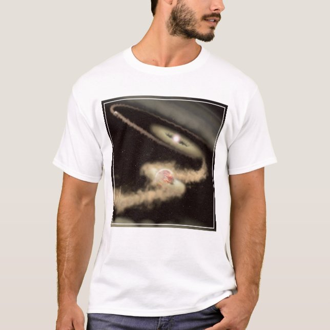 T-shirt Deux Exoplanètes Géantes De Gaz Orbitant Une Jeune (Devant)