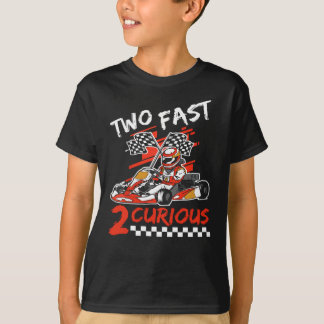 T-shirt Deux Fast 2 Curious Birthday Décorations 2ème Anni