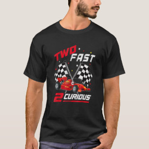 T-shirt Deux Fast 2 Curious Birthday Décorations 2ème Anni