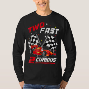 T-shirt Deux Fast 2 Curious Birthday Décorations 2ème Anni