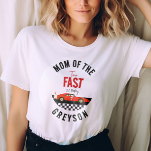 T-shirt Deux Fast Race Car Boy 2e fête d'anniversaire