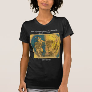 T-shirt Deux figures féminines stylisées Jan Toorop