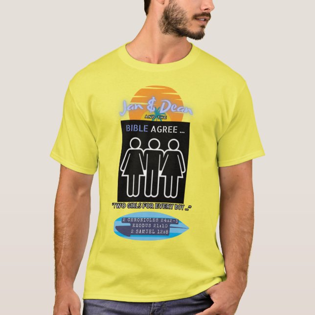 T-shirt Deux filles pour chaque garçon Jan & Dean et la Bi (Devant)