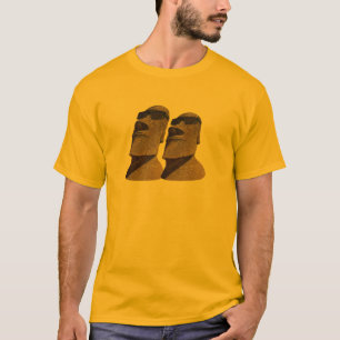 T-shirt Deux hanche Moai - habillement léger