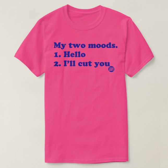 T-shirt deux humeurs (Design devant)