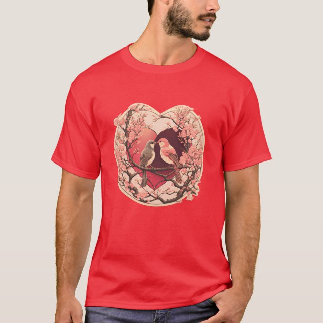 T-shirt Deux Inséparables Une Valentines éternelle Fonds c (Devant)