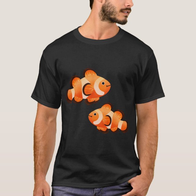 T-shirt Deux jolis poissons clowns (Devant)