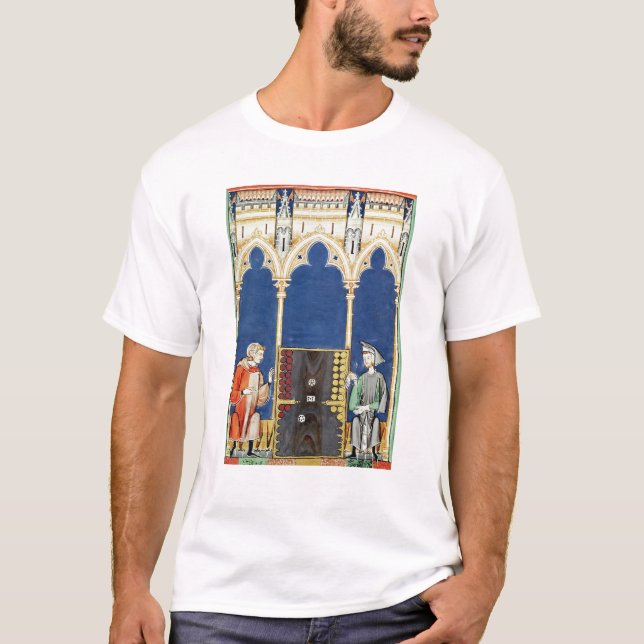 T-shirt Deux joueurs de backgammon (Devant)