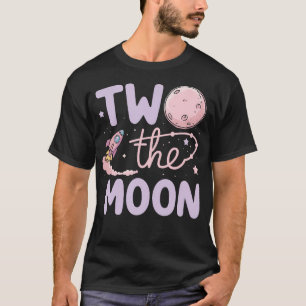 T-shirt Deux La Lune 2E Anniversaire Fille Garçon 2 Ans To