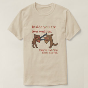 T-Shirt Deux Loups Médiévaux