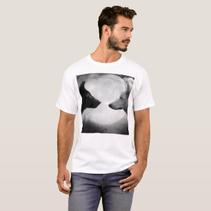 T-shirt Deux loups se faisant face