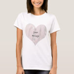 T-shirt Deux mains mariages ensemble dans le coeur<br><div class="desc">Conçu pour votre fiançailles ou mariage. Restez simple avec ce tissu satiné qui couvre tout l'arrière - plan. Ajoutez votre message texte,  vos informations ou une photo. Cliquez sur le bouton PERSONNALISER pour commencer ! ~~~~ Merci pour visiter Gravityx9 Designs!</div>