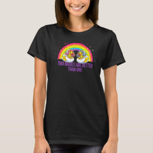 T-shirt Deux Mariées Sont Meilleures Qu'Un Mariage Lesbien