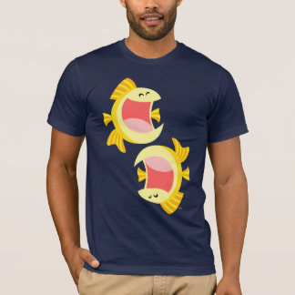 T-shirt deux mignonnes cartons de poisson